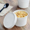 No Added Pfas 16Oz Customized Disposable Printed Soup Paper Cup With Paper Or Plastic Lid