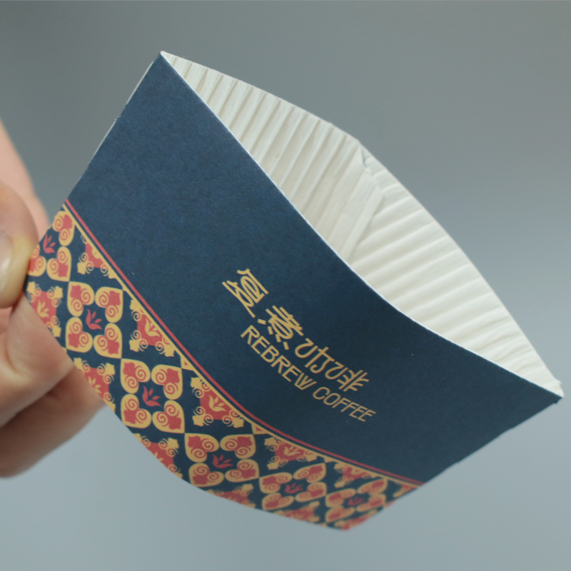 Custom Cup Sleeve Hot Cup Customized Logo Biodegradable Cardboard Kraft Paper Coffee Cup Holder Sleeves
