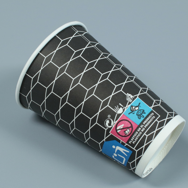 Custom Logo Disposable Paper Cups Single Double Wall For Hot Coffee Cold Drinks Lids With Customization