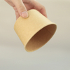 No Added Pfas Customized Paper Soup Barrels With Paper Lids Brown Paper Soup Bowl Disposable Kraft Soup Cup