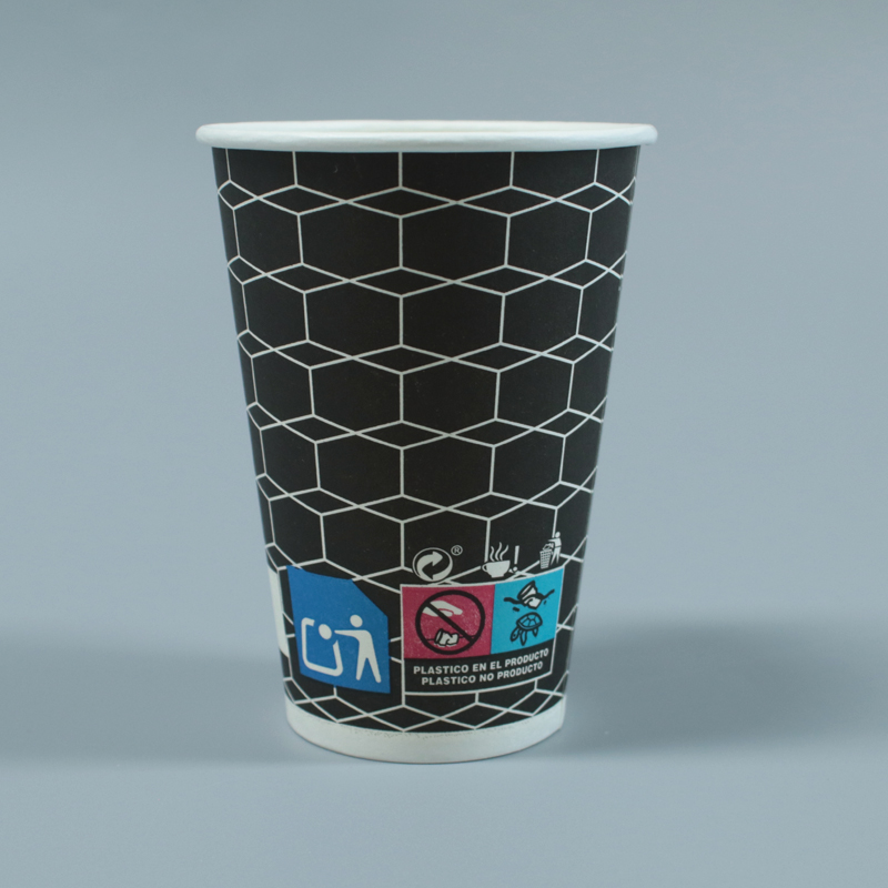 Custom Logo Disposable Paper Cups Single Double Wall For Hot Coffee Cold Drinks Lids With Customization